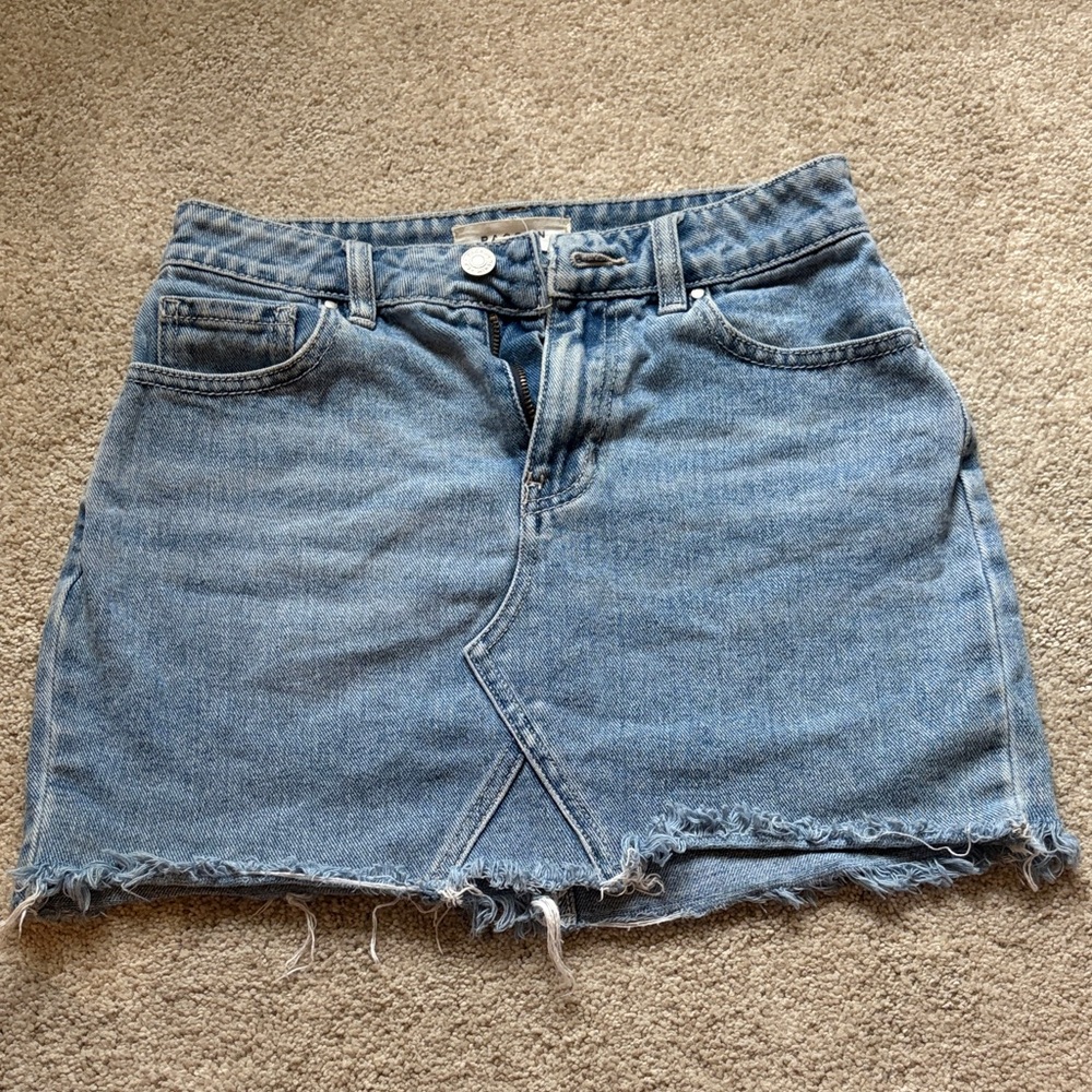 PacSun Blue Denim Mini Skirt